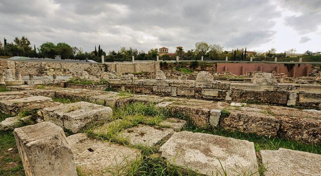 the ancient cemetery of Athens in Kerameikos Greece