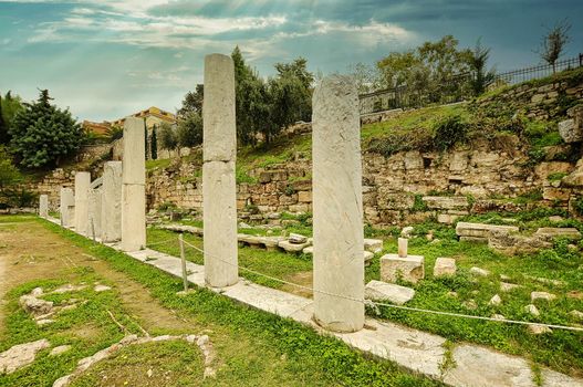 Roman Agora in Athens of Greece