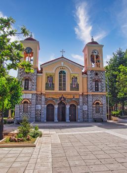 Church in the beautiful city of Kalavryta in Greece