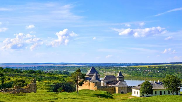 the study of human history and prehistory through the excavation of sites and the analysis of artifacts and other physical remains.Archaeological excavations near the old fortress near the river.