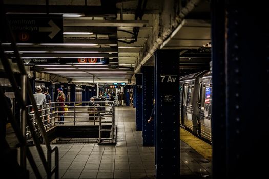 New York Subway Image. Shooting Location: New York, Manhattan