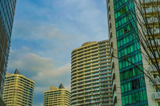 Landscape of Yokohama Minato Mirai (2018). Shooting Location: Yokohama-city kanagawa prefecture