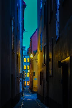 Gumlastan Old Town Alley (Stockholm). Shooting Location: Sweden, Stockholm