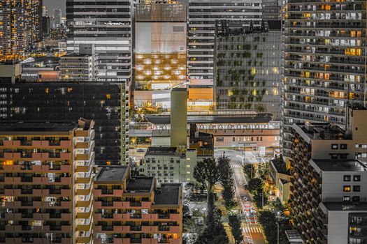 High-rise apartment group of Toyosu (Kyoto Ward, Tokyo). Shooting Location: Tokyo metropolitan area