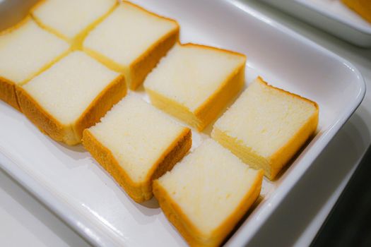 French toast cooking process. Shooting Location: Yokohama-city kanagawa prefecture