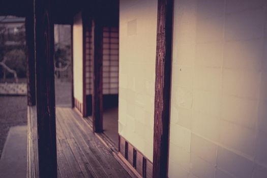 Japanese old house edge. Shooting Location: Tokyo metropolitan area