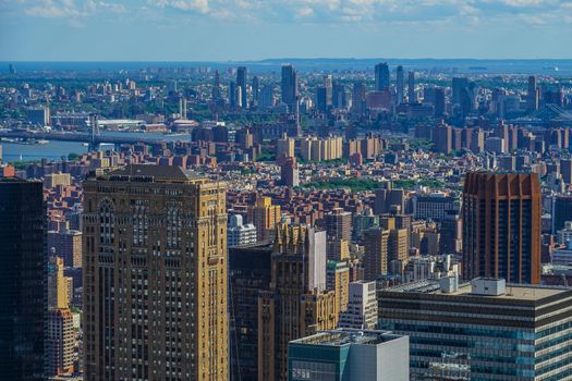 Views from Rockefeller Center (Top of the Rock). Shooting Location: New York, Manhattan