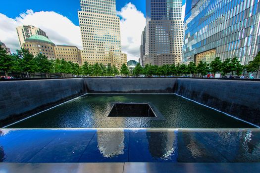 Ground Zero and One World Trade Center. Shooting Location: New York, Manhattan