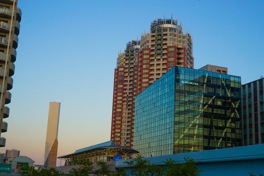 Town view of the city of Odaiba, Tokyo. Shooting Location: Tokyo metropolitan area