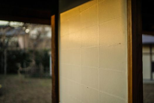 Japanese old house edge. Shooting Location: Tokyo metropolitan area