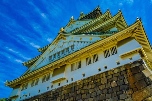 Image of Osaka Castle. Shooting Location: Osaka Prefecture