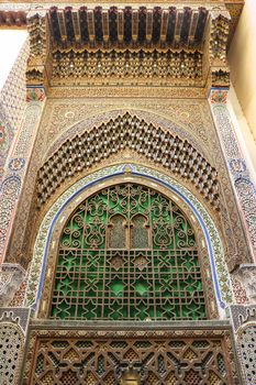Window of a Building in Fez City, Morocco