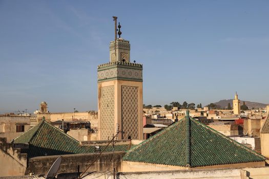 General view of Fez City in Morocco