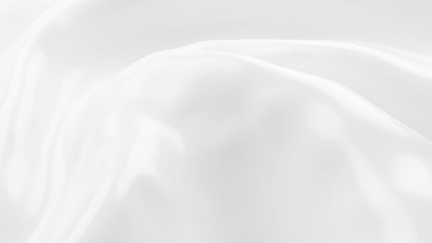 White cosmetic cream background 3D render