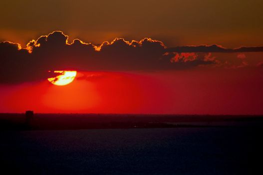 san bartolo park fantastic sunset landscape TO RIVIERA DI RIMINI