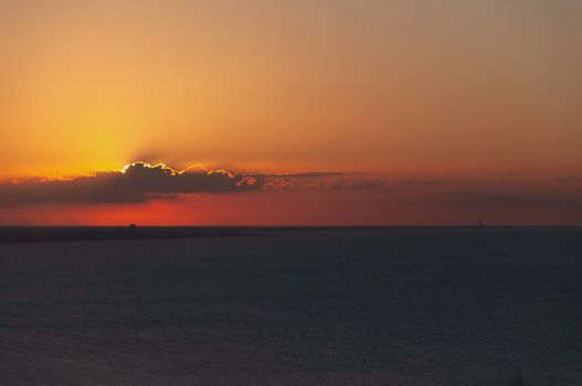 san bartolo park fantastic sunset landscape TO RIVIERA DI RIMINI