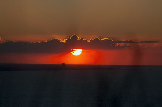 san bartolo park fantastic sunset landscape TO RIVIERA DI RIMINI