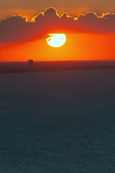 san bartolo park fantastic sunset landscape TO RIVIERA DI RIMINI