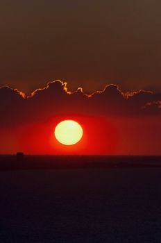 san bartolo park fantastic sunset landscape TO RIVIERA DI RIMINI