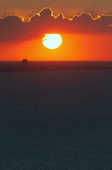 san bartolo park fantastic sunset landscape TO RIVIERA DI RIMINI