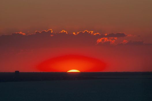 san bartolo park fantastic sunset landscape TO RIVIERA DI RIMINI