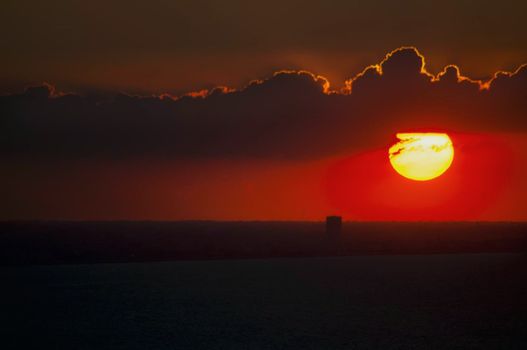 san bartolo park fantastic sunset landscape TO RIVIERA DI RIMINI