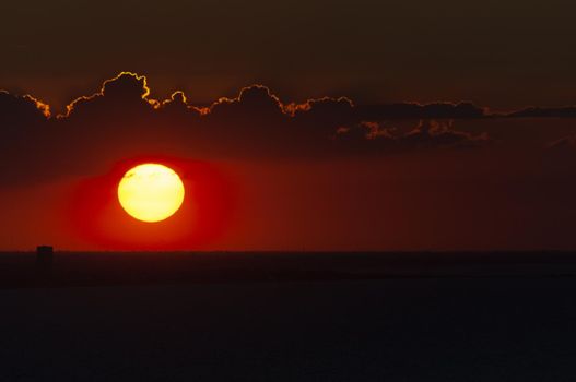 san bartolo park fantastic sunset landscape TO RIVIERA DI RIMINI