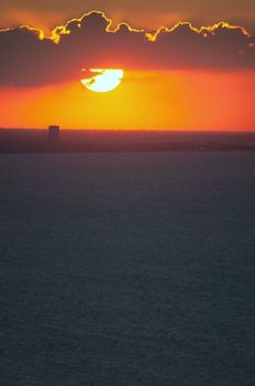 san bartolo park fantastic sunset landscape TO RIVIERA DI RIMINI