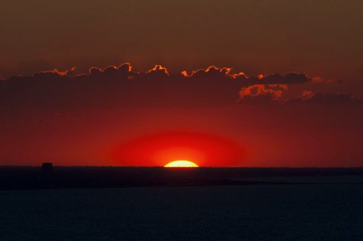 san bartolo park fantastic sunset landscape TO RIVIERA DI RIMINI