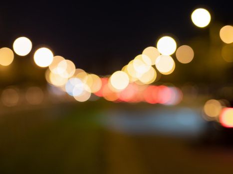 lights of the night city, bokeh from light of headlights of cars, roads, lights.