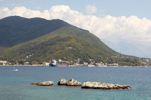 Islands and mountains in Montenegro Bar High quality photo