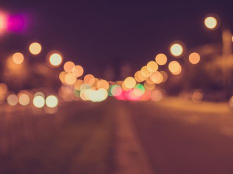 lights of the night city, bokeh from light of headlights of cars, roads, lights.