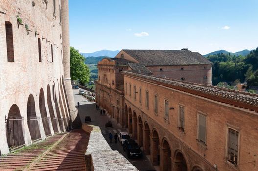 Urbino, city and World Heritage Site in the Marche region of Italy at sumemr