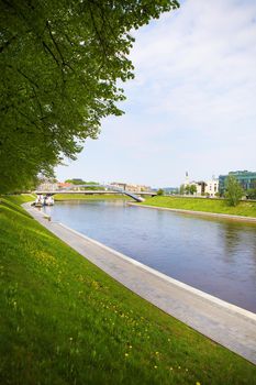 Vilnius - Lithuania, beautiful view of the river.