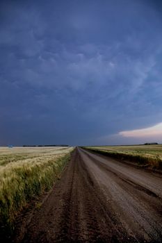 Prairie Storm Clouds Canada Saskatchewan Dramatic Summer