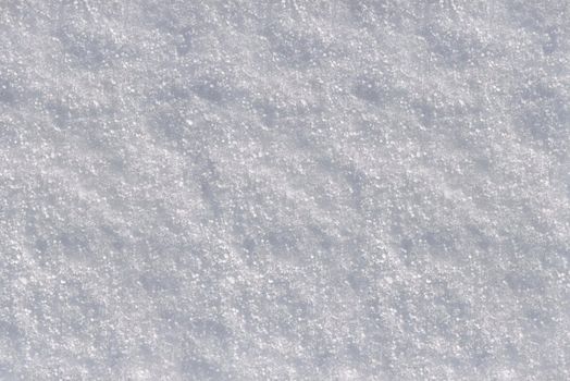 White clean snow background texture. Texture of white snow. Snow surface