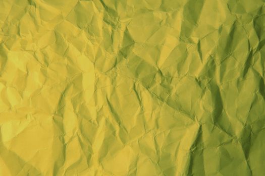 Crumpled green paper. Background, close-up
