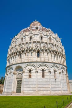 Cathedral Square (Piazza del Duomo), Pisa city downtown skyline cityscape of Italy. Famous travel attraction