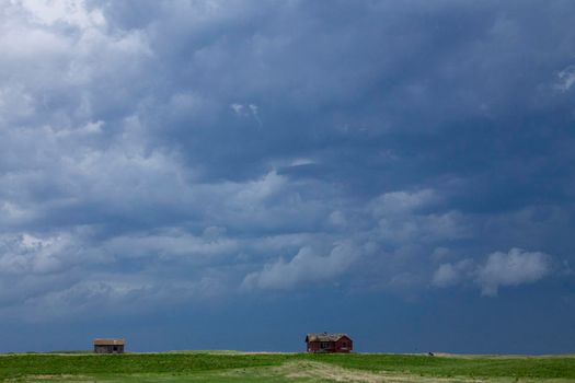 Prairie Storm Clouds in Saskatchewan Canada Rural