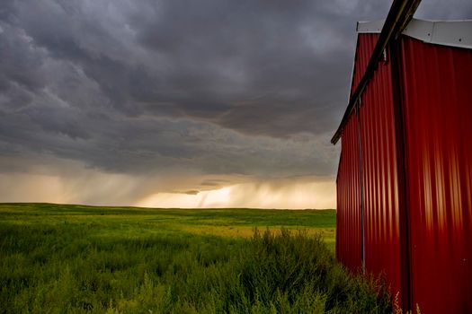 Prairie Storm Clouds Canada Saskatchewan Dramatic Summer