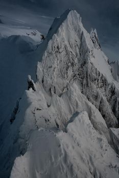 Aerial Landscape View of Tentalus Range.