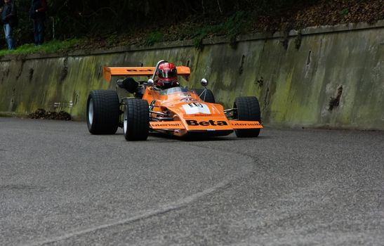 PESARO , ITALY - OTT 10 - 2021 : vintage CAR MARCH F2 IN RACE IN PESARO SAN BARTOLO