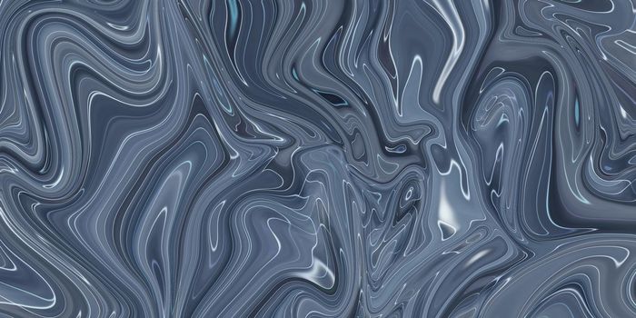 Marbled blue abstract background. Liquid marble pattern