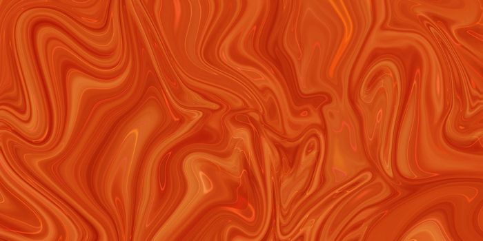 Abstract orange paint background. Acrylic texture with marble pattern.