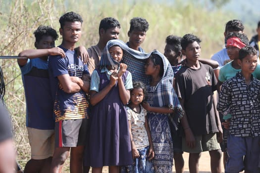 Indian Village People watching 5th March 2023 Hyderabad India