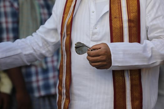 Indian Old man at home Hyderabad India 5th March 2023