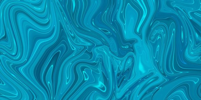 Marbled blue abstract background. Liquid marble pattern