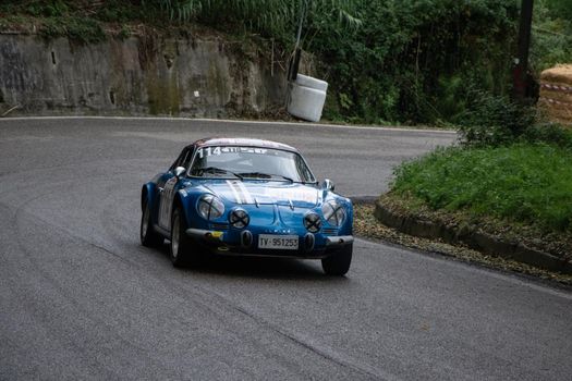 PESARO , ITALY - OTT 10 - 2021 : vintage CAR MARCH F2 IN RACE IN PESARO SAN BARTOLO