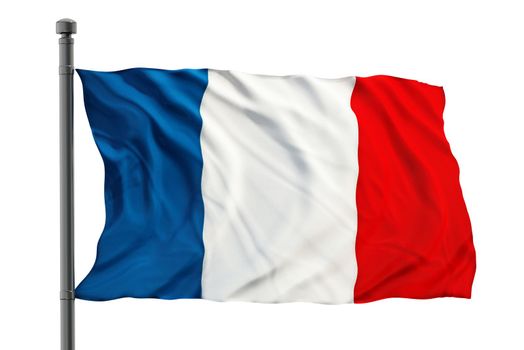 France flag isolated on white background