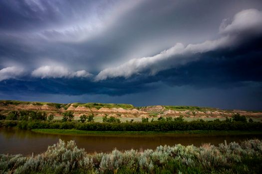 Prairie Storm Clouds Canada Saskatchewan Dramatic Summer